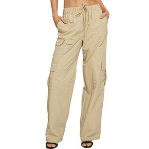New Know One Cares Nylon Cargo Pants P3827